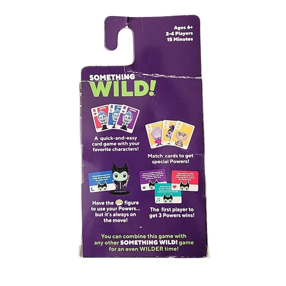 Brand New Pop! Disney Villians Something Wild! Funko Card Game NIB 6yrs + Fun